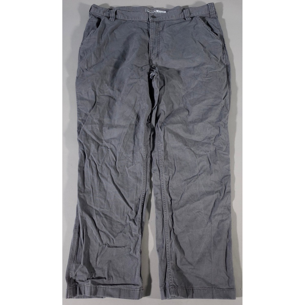 Carhartt Canvas Work Pants Mens 42x32 Gray Relaxed Fit Utility 102291 039